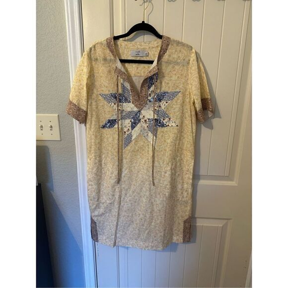 NWOT Coach X Keith Haring Quilted Patchwork T Shirt Dress - Size 8 - 30496 - Picture 4 of 10